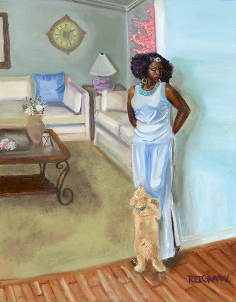 Alone in the Palace - Original Oil Painting